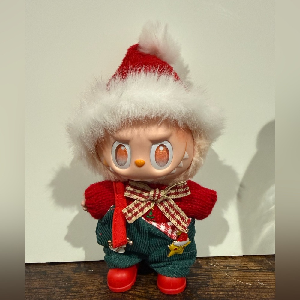 Labubu Holiday Outfit- 4 piece Christmas set